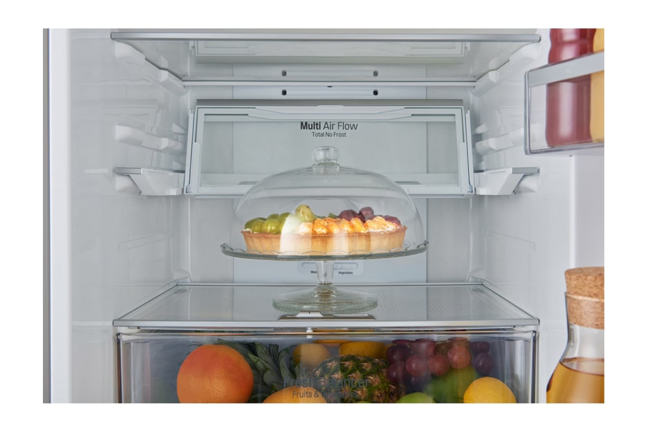 LG Hrubý objem 375 l | 178 kWh/rok | LG Lineárny invertorový kompresor | LG Total No Frost | Multi-Air Flow™ | NatureFRESH | Vonkajší LED displej | Smart Diagnosis™, GBB60SAYFE, thumbnail 8